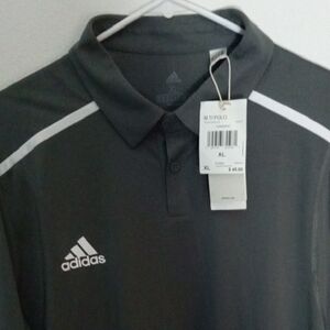 Adidas Dark Gray Polo Shirt for Men
